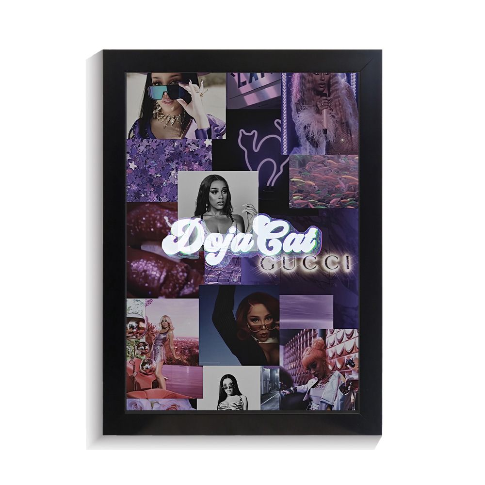 تابلو خواننده طرح دوجا کت کد PF-20312 تابلو خواننده طرح دوجا کت کد PF 20312