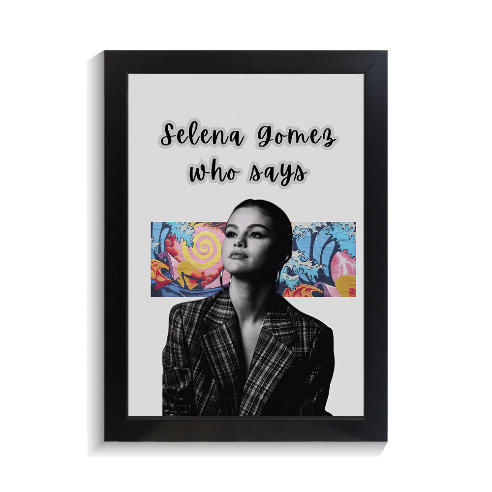 تابلو خواننده طرح سلنا گومز کد PF-20532 تابلو خواننده طرح سلنا گومز کد PF 20532