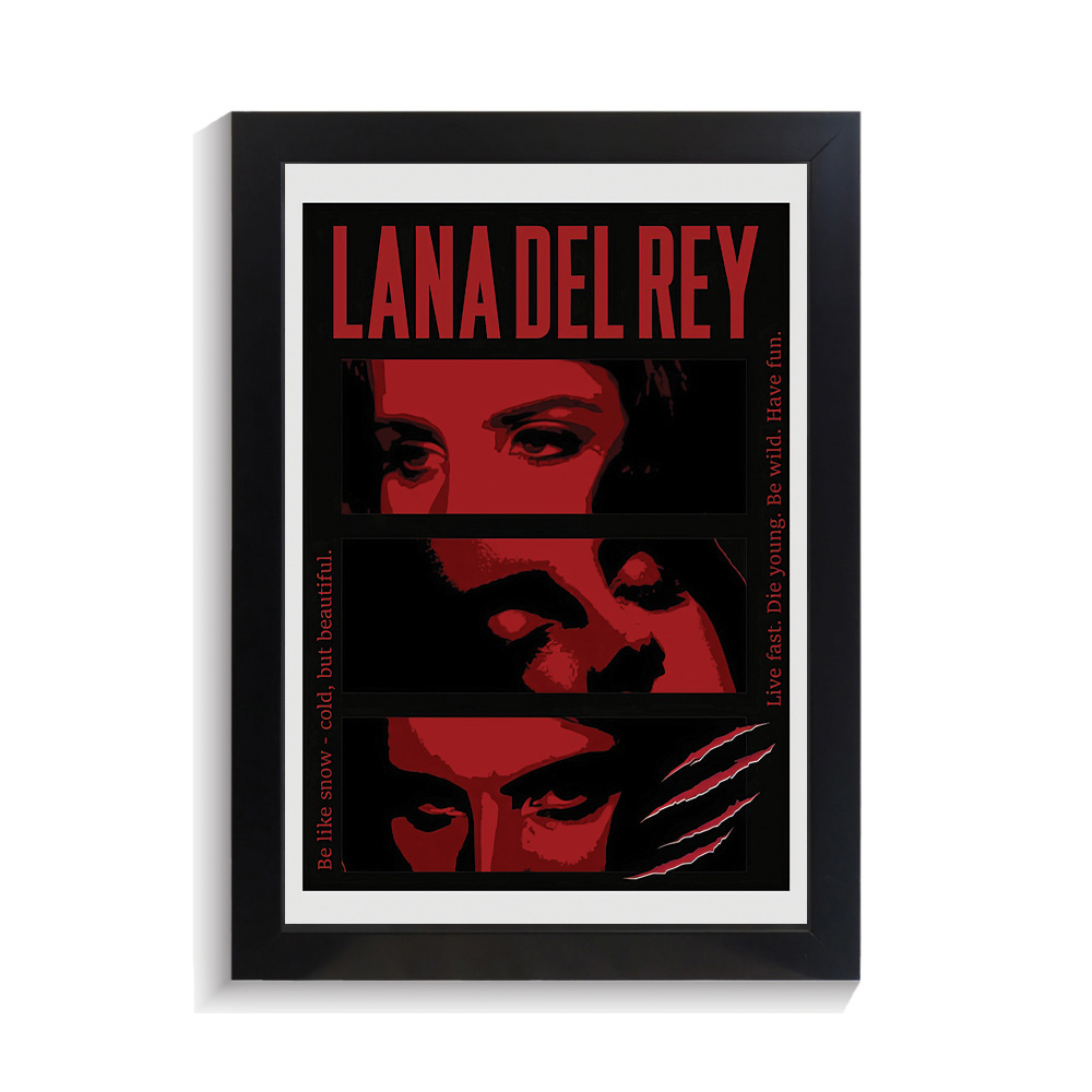 تابلو خواننده طرح لانا دل ری کد PF-20408 تابلو خواننده طرح لانا دل ری کد PF 20408