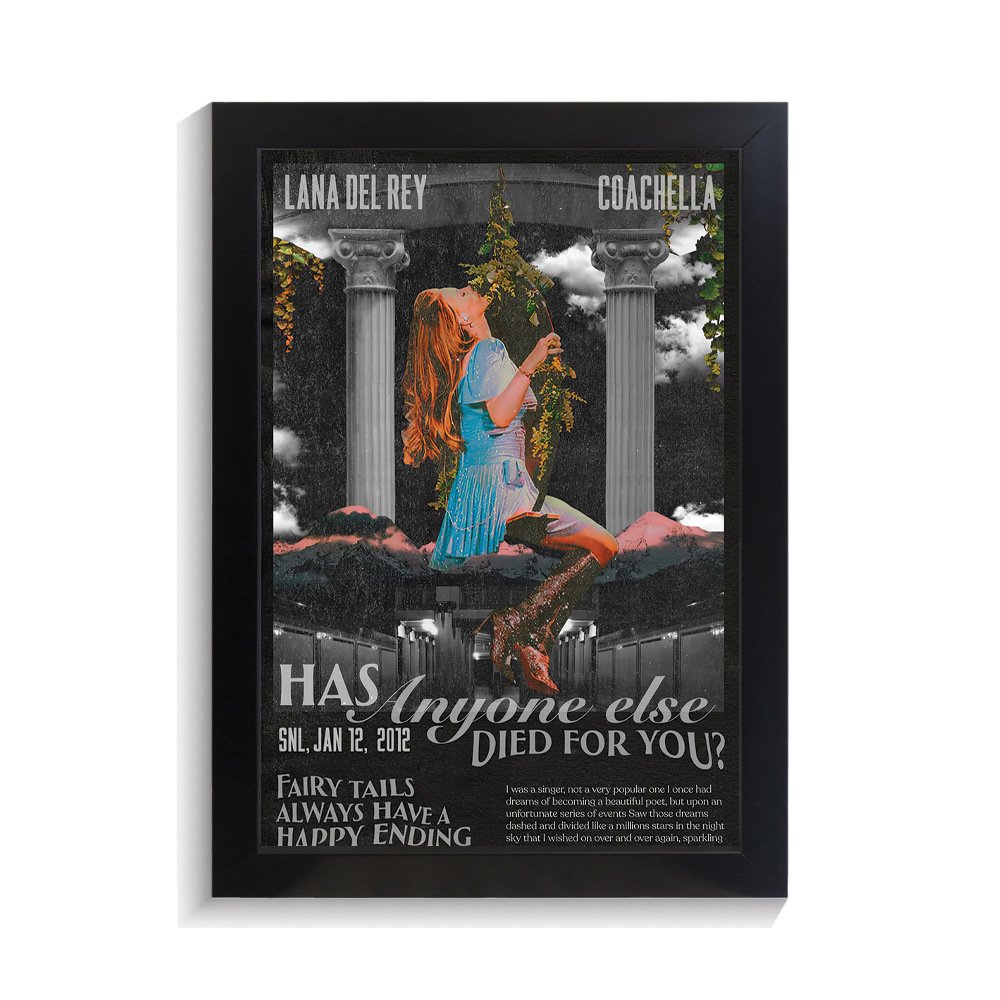 تابلو خواننده طرح لانا دل ری کد PF-20412 تابلو خواننده طرح لانا دل ری کد PF 20412