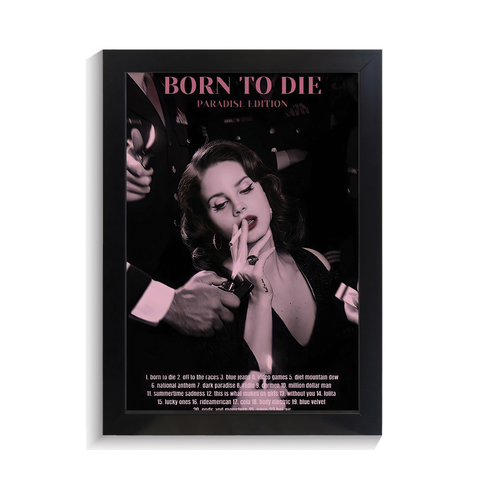 تابلو خواننده طرح لانا دل ری کد PF-20416 تابلو خواننده طرح لانا دل ری کد PF 20416