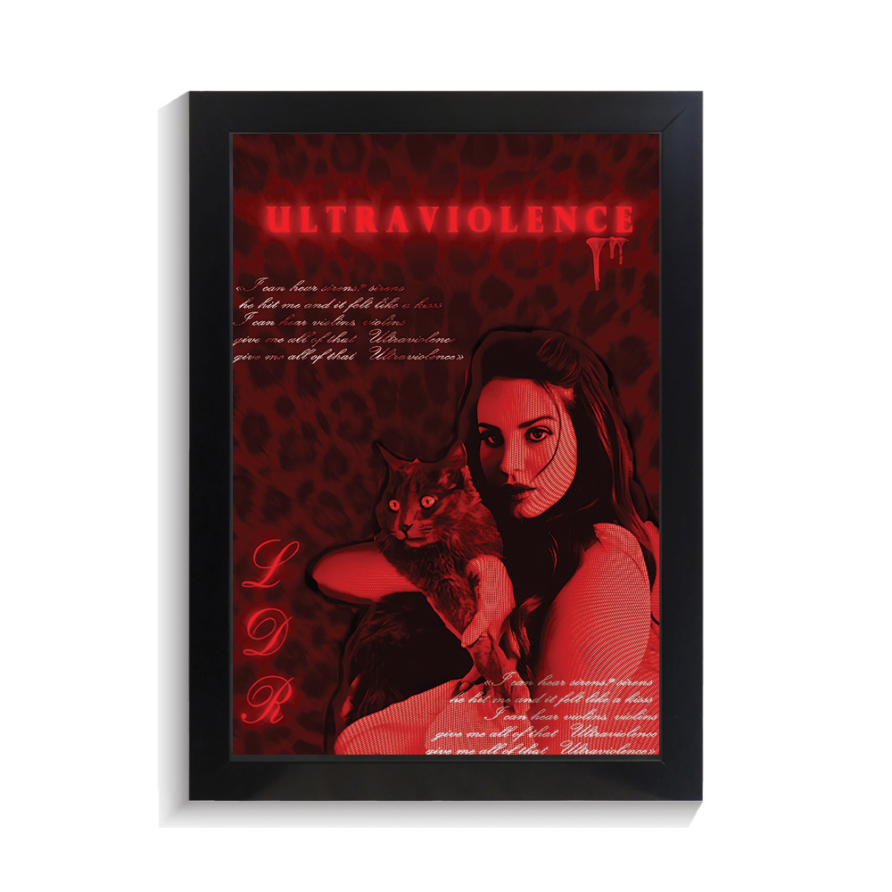 تابلو خواننده طرح لانا دل ری کد PF-20427 تابلو خواننده طرح لانا دل ری کد PF 20427