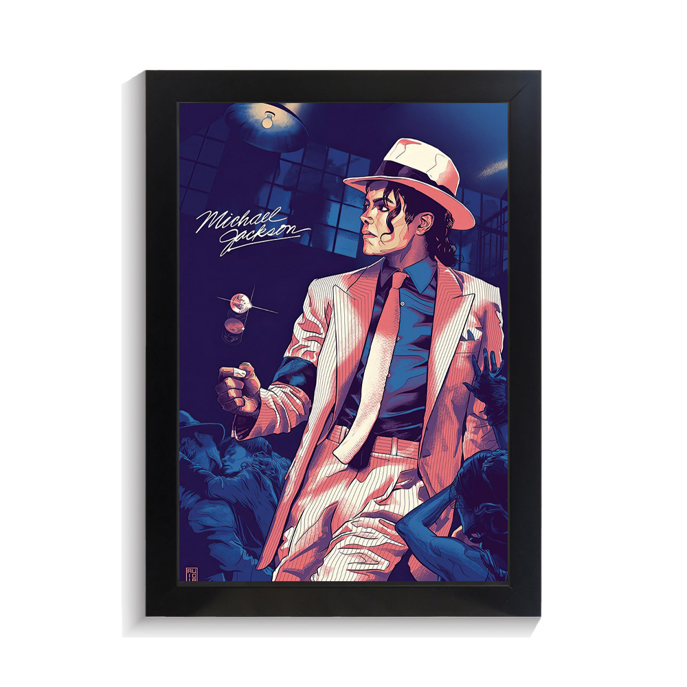 تابلو خواننده طرح مایکل جکسون کد PF-20459 تابلو خواننده طرح مایکل جکسون کد PF 20459