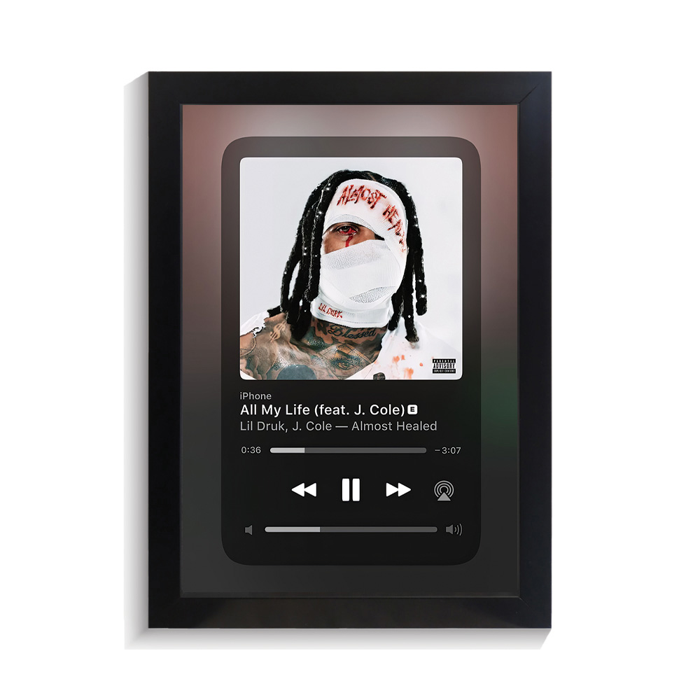 تابلو خواننده طرح موزیک پلیر All My Life لیل دورک کد PF-20443 تابلو خواننده طرح موزیک پلیر All My Life لیل دورک کد PF 20443