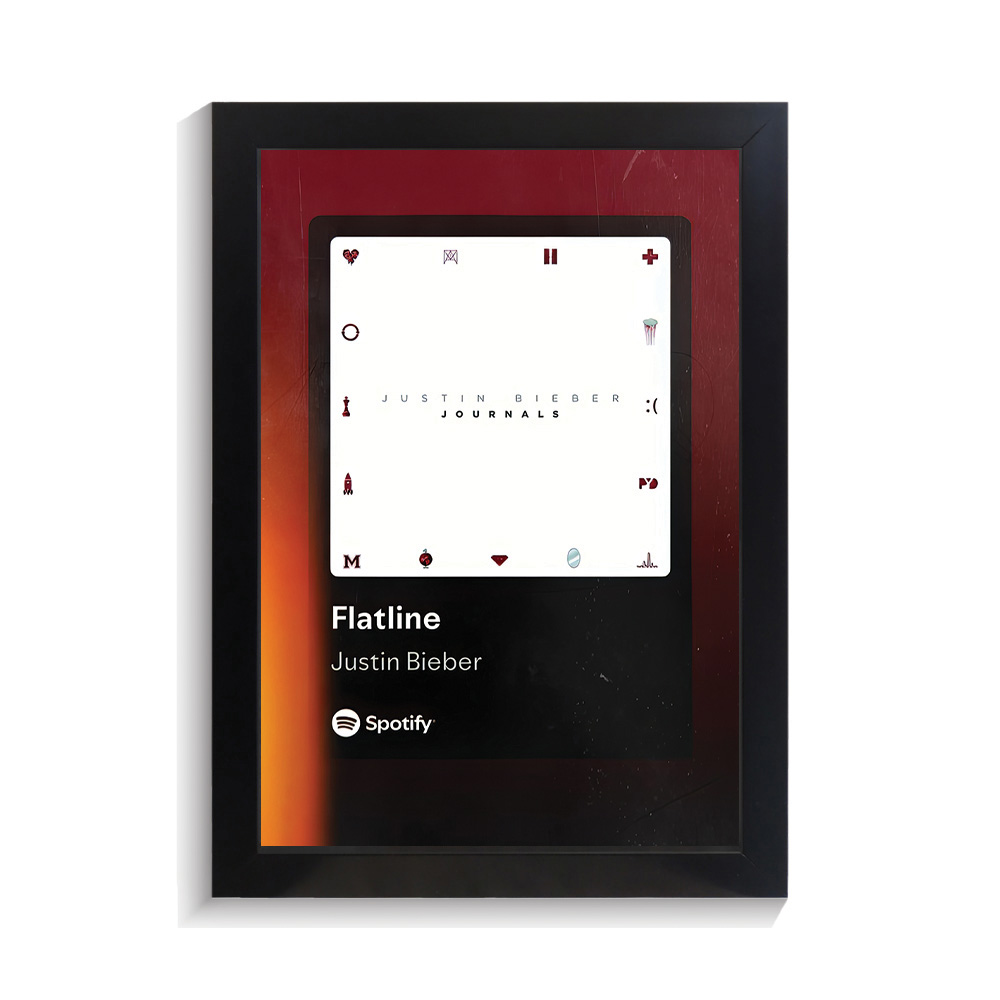 تابلو خواننده طرح موزیک پلیر Flatline جاستین بیبر کد PF-20376 تابلو خواننده طرح موزیک پلیر Flatline جاستین بیبر کد PF 20376