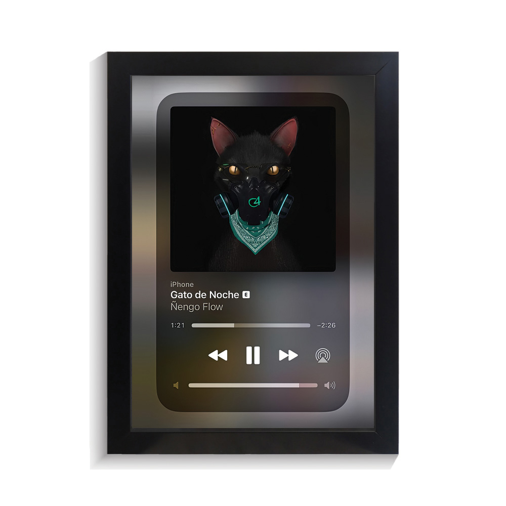 تابلو خواننده طرح موزیک پلیر Gato de Noche بد بانی کد PF-20264 تابلو خواننده طرح موزیک پلیر Gato de Noche بد بانی کد PF 20264