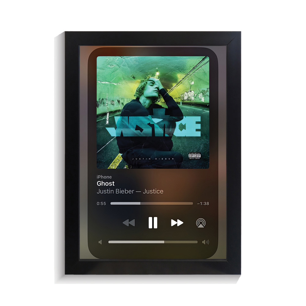 تابلو خواننده طرح موزیک پلیر Ghost جاستین بیبر کد PF-20380 تابلو خواننده طرح موزیک پلیر Ghost جاستین بیبر کد PF 20380