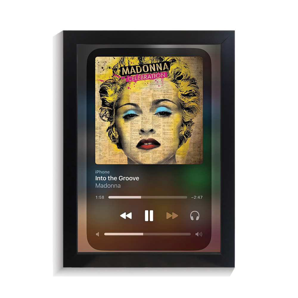 تابلو خواننده طرح موزیک پلیر Into the Group مدونا کد PF-20452 تابلو خواننده طرح موزیک پلیر Into the Group مدونا کد PF 20452