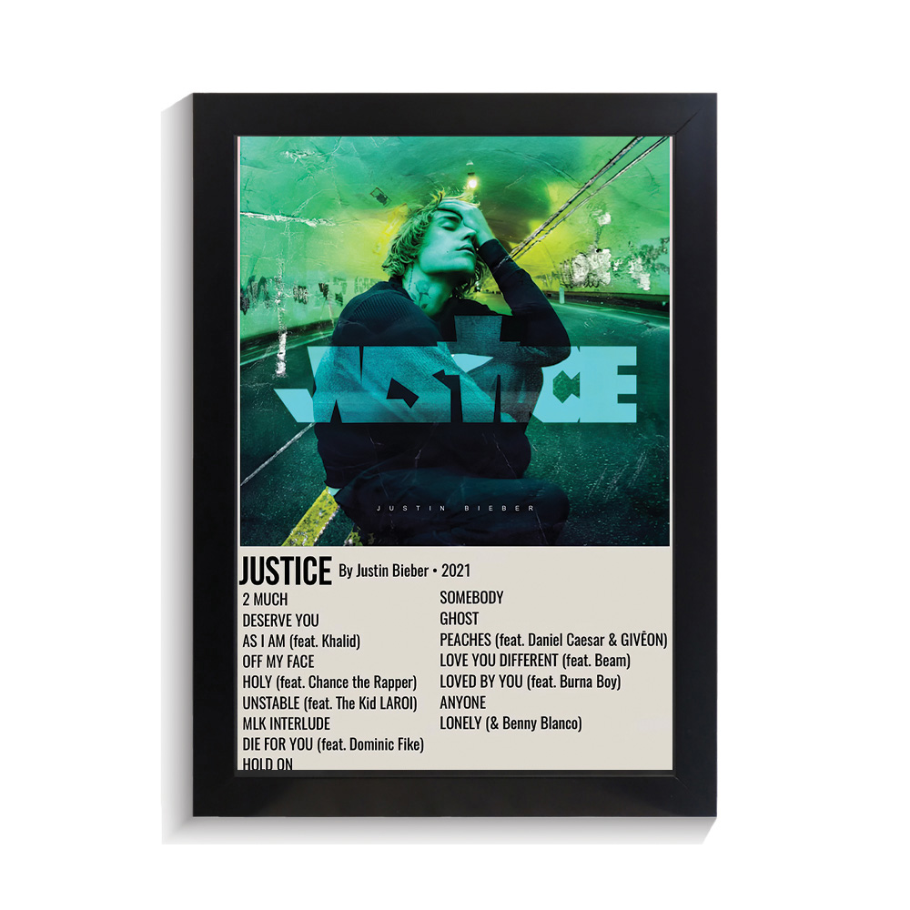 تابلو خواننده طرح موزیک پلیر Justice جاستین بیبر کد PF-20381 تابلو خواننده طرح موزیک پلیر Justice جاستین بیبر کد PF 20381