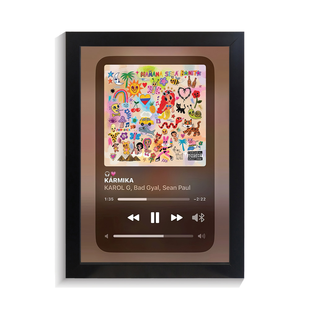 تابلو خواننده طرح موزیک پلیر Karmika کارول جی کد PF-20308 تابلو خواننده طرح موزیک پلیر Karmika کارول جی کد PF 20308