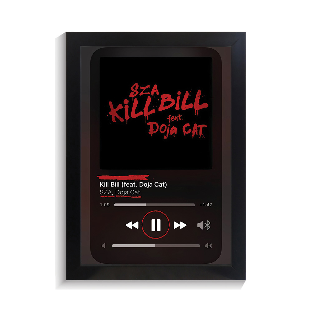 تابلو خواننده طرح موزیک پلیر Kill Bill دوجا کت کد PF-20318 تابلو خواننده طرح موزیک پلیر Kill Bill دوجا کت کد PF 20318