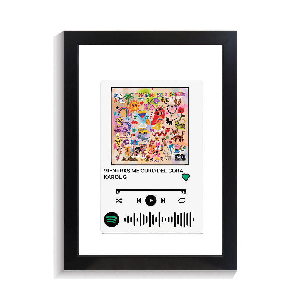 تابلو خواننده طرح موزیک پلیر MIENTRAS ME CURO DEL CORA کارول جی کد PF-20304 تابلو خواننده طرح موزیک پلیر MIENTRAS ME CURO DEL CORA کارول جی کد PF 20304