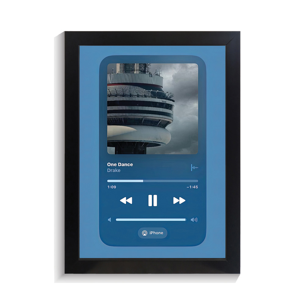 تابلو خواننده طرح موزیک پلیر One Dance دریک کد PF-20323 تابلو خواننده طرح موزیک پلیر One Dance دریک کد PF 20323