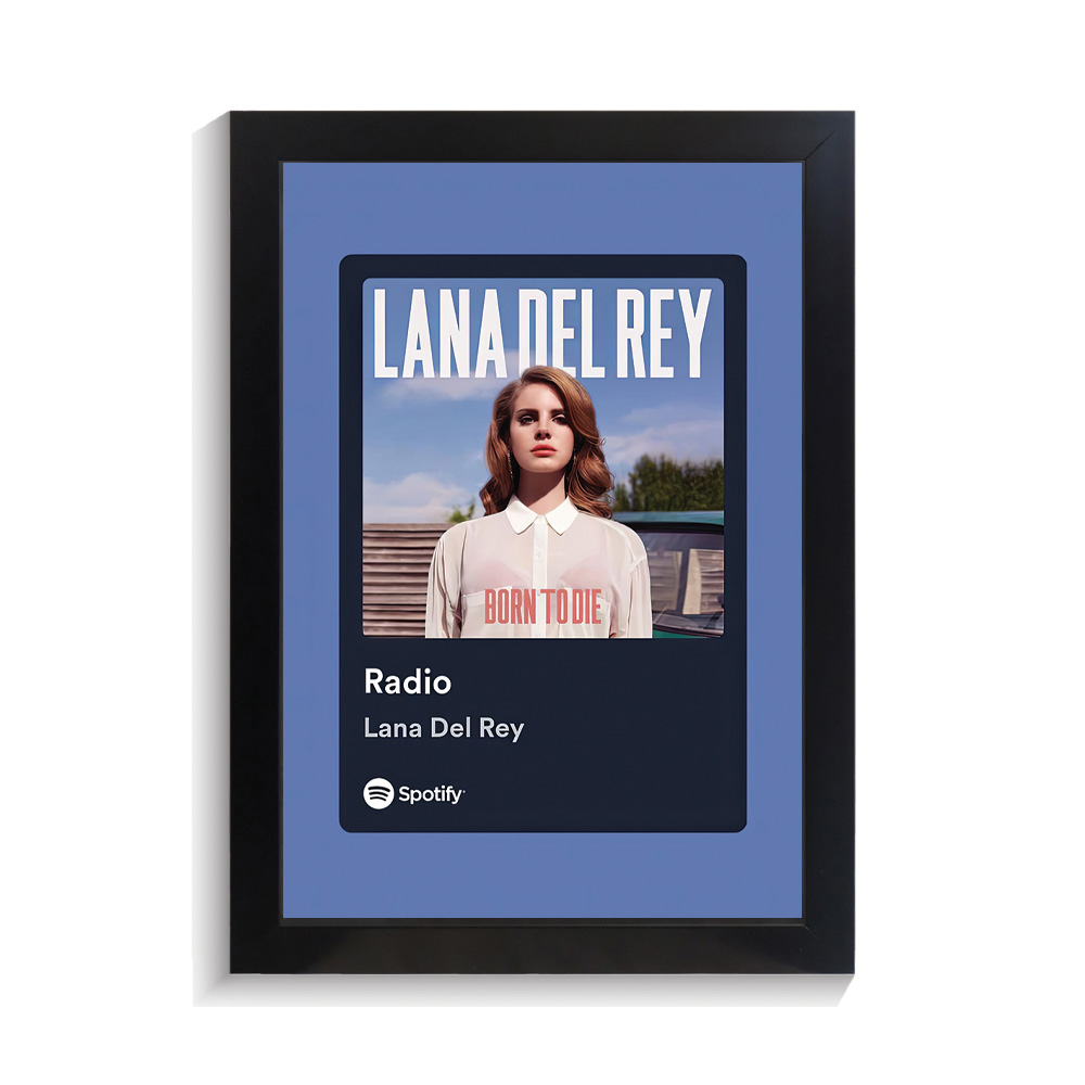 تابلو خواننده طرح موزیک پلیر Radio لانا دل ری کد PF-20406 تابلو خواننده طرح موزیک پلیر Radio لانا دل ری کد PF 20406