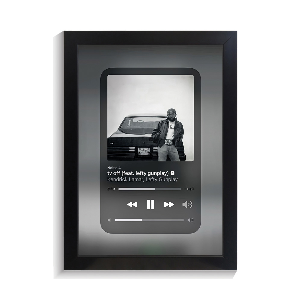 تابلو خواننده طرح موزیک پلیر TV Off کندریک لامار کد PF-20390 تابلو خواننده طرح موزیک پلیر TV Off کندریک لامار کد PF 20390