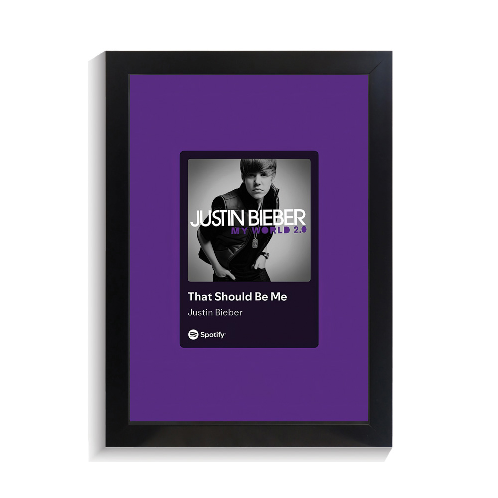 تابلو خواننده طرح موزیک پلیر That Should Be Me جاستین بیبر کد PF-20377 تابلو خواننده طرح موزیک پلیر That Should Be Me جاستین بیبر کد PF 20377