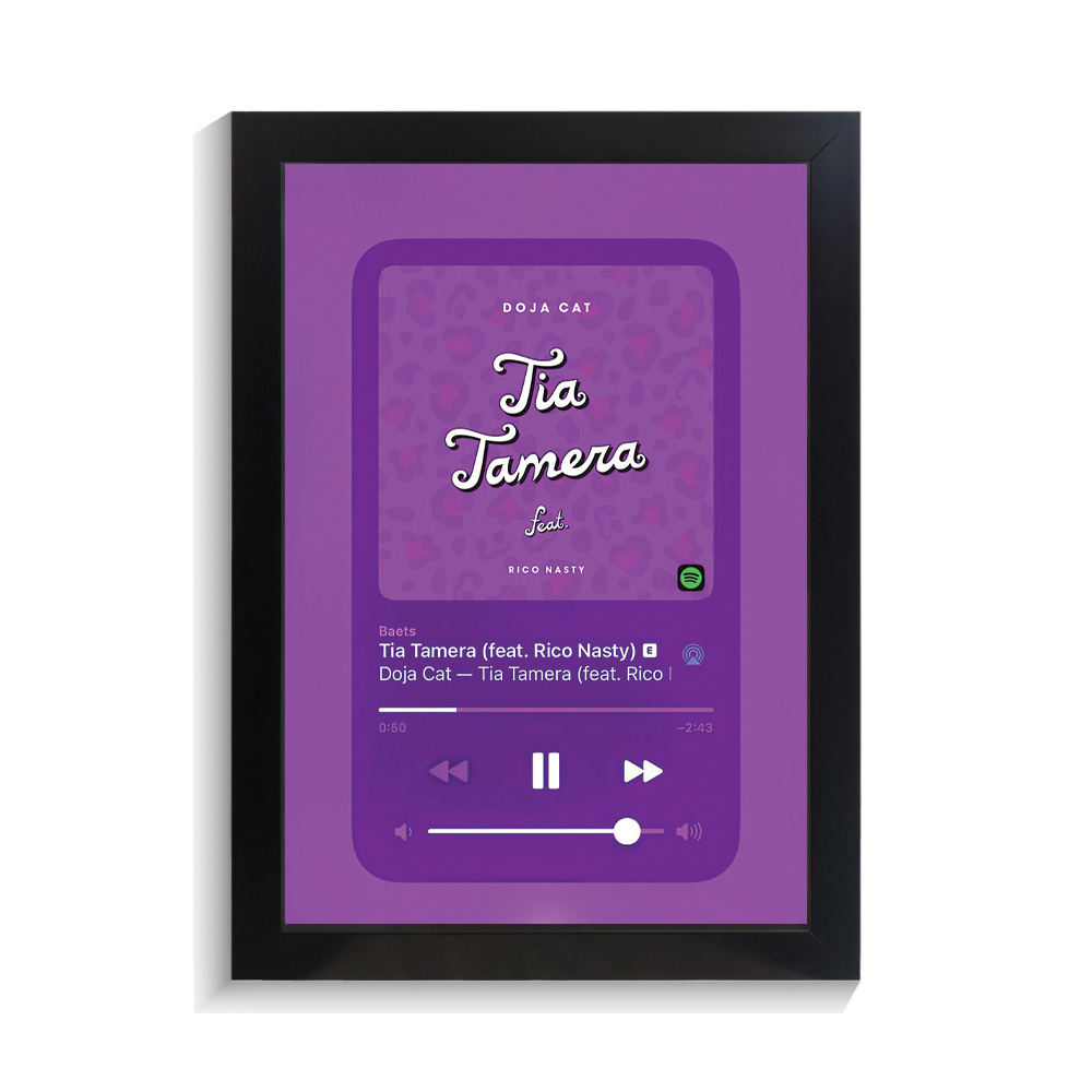 تابلو خواننده طرح موزیک پلیر Tia Tamera دوجا کت کد PF-20319 تابلو خواننده طرح موزیک پلیر Tia Tamera دوجا کت کد PF 20319