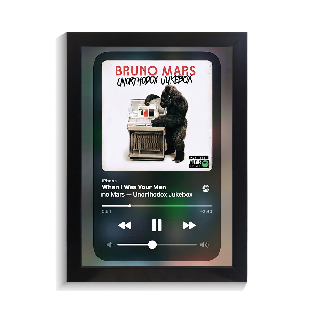 تابلو خواننده طرح موزیک پلیر When i Was Your Man برونو مارس کد PF-20294 تابلو خواننده طرح موزیک پلیر When i Was Your Man برونو مارس کد PF 20294