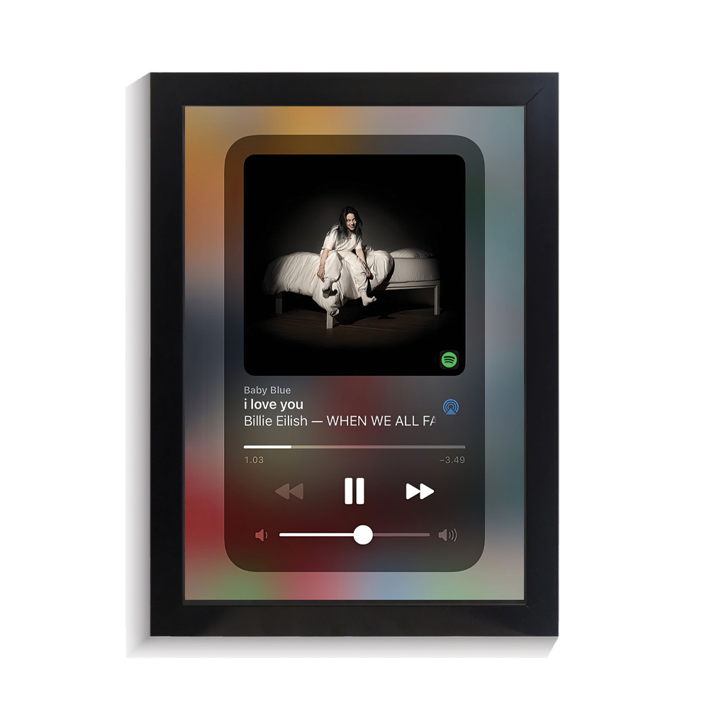 تابلو خواننده طرح موزیک پلیر i Love You بیلی ایلیش کد PF-20276 تابلو خواننده طرح موزیک پلیر i Love You بیلی ایلیش کد PF 20276