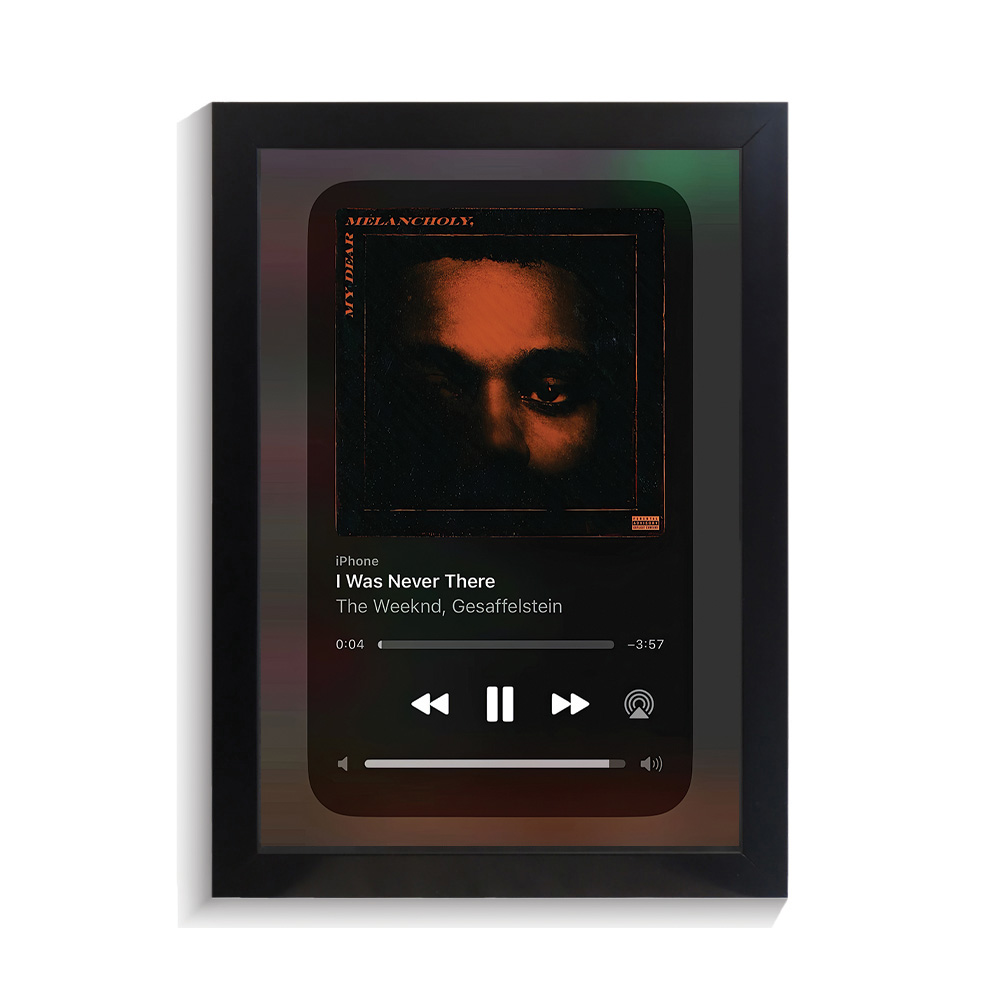 تابلو خواننده طرح موزیک پلیر i was never there د ویکند کد PF-20573 تابلو خواننده طرح موزیک پلیر i was never there د ویکند کد PF 20573