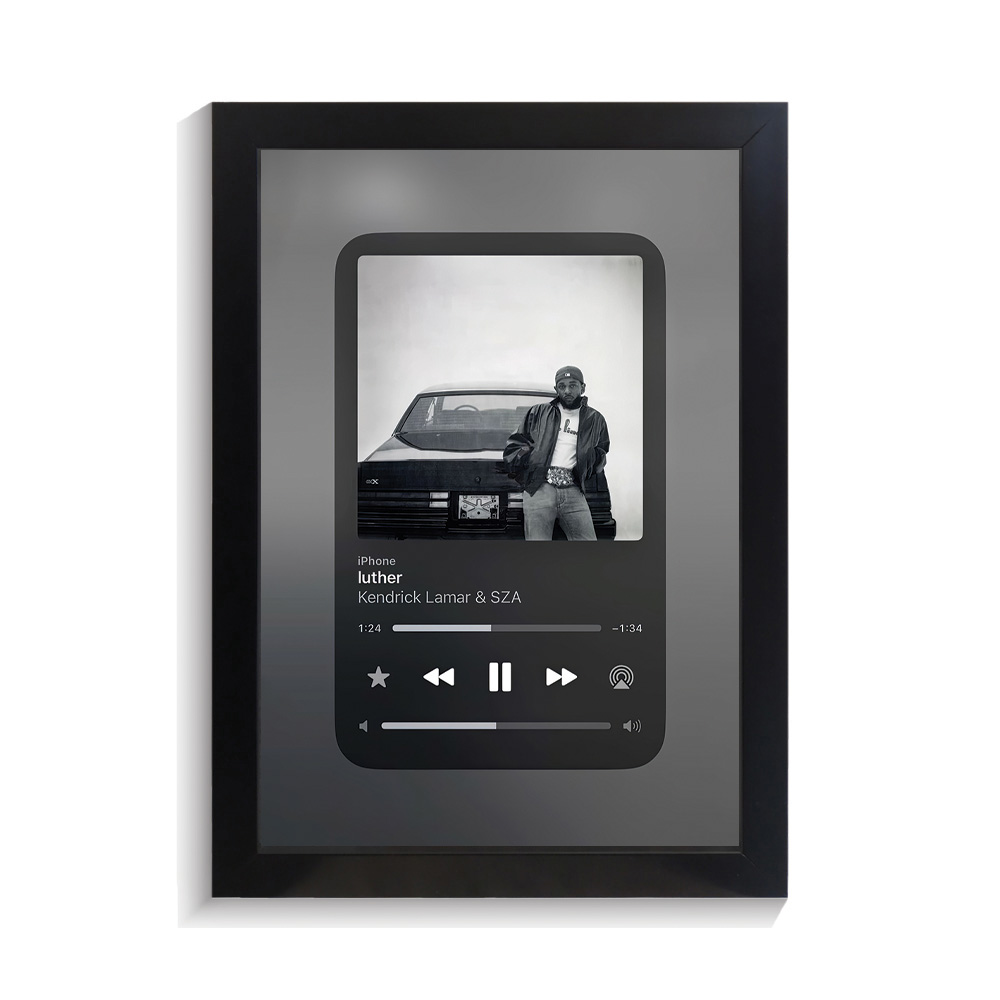 تابلو خواننده طرح موزیک پلیر luther کندریک لامار کد PF-20391 تابلو خواننده طرح موزیک پلیر luther کندریک لامار کد PF 20391