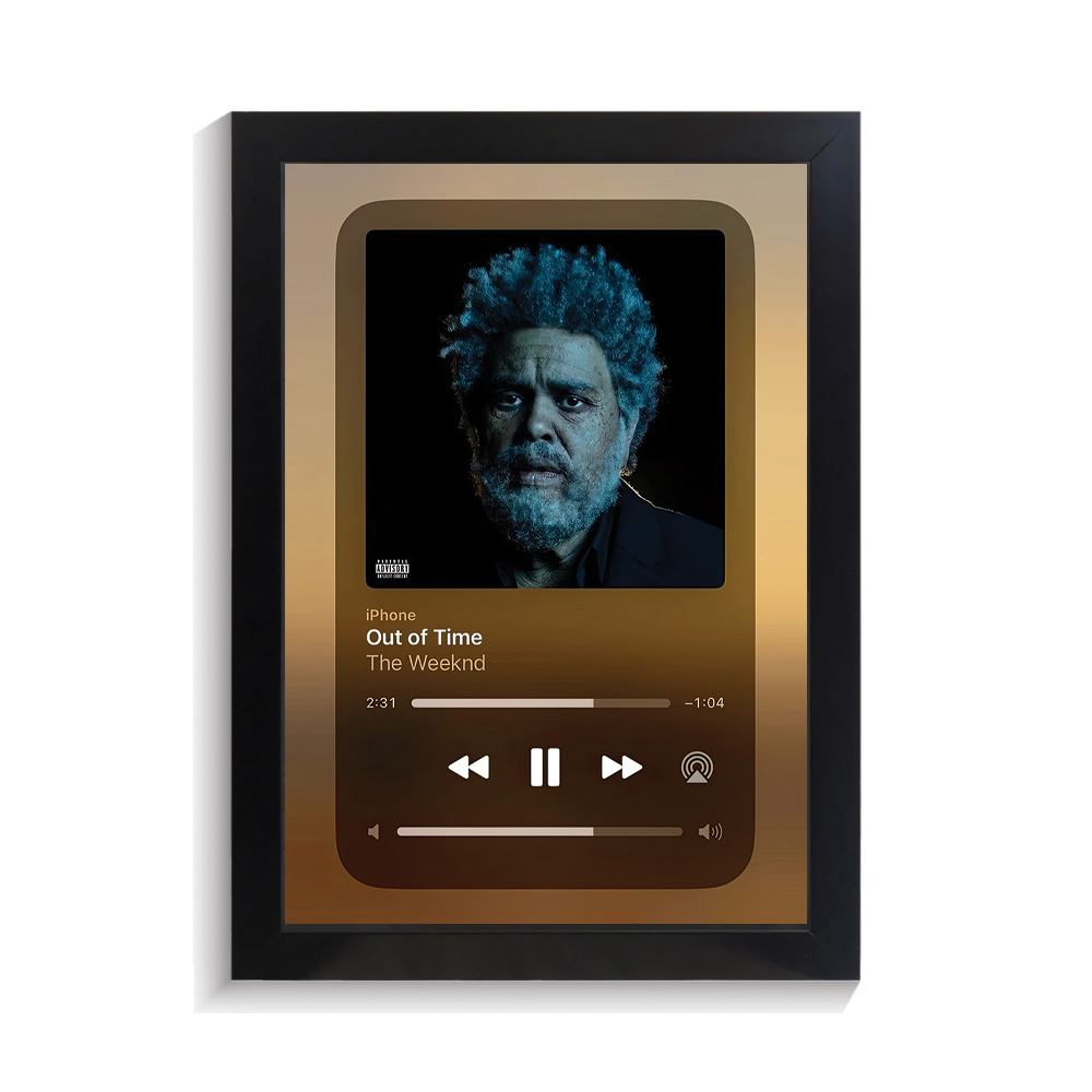 تابلو خواننده طرح موزیک پلیر out of time د ویکند کد PF-20565 تابلو خواننده طرح موزیک پلیر out of time د ویکند کد PF 20565