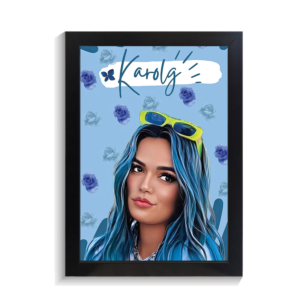 تابلو خواننده طرح کارول جی کد PF-20305 تابلو خواننده طرح کارول جی کد PF 20305