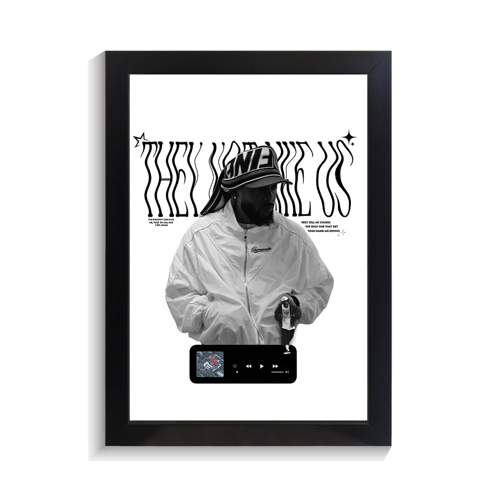 تابلو خواننده طرح کندریک لامار کد PF-20396 تابلو خواننده طرح کندریک لامار کد PF 20396